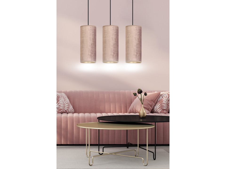 Lampa wisząca BENTE 3 BL ROSE