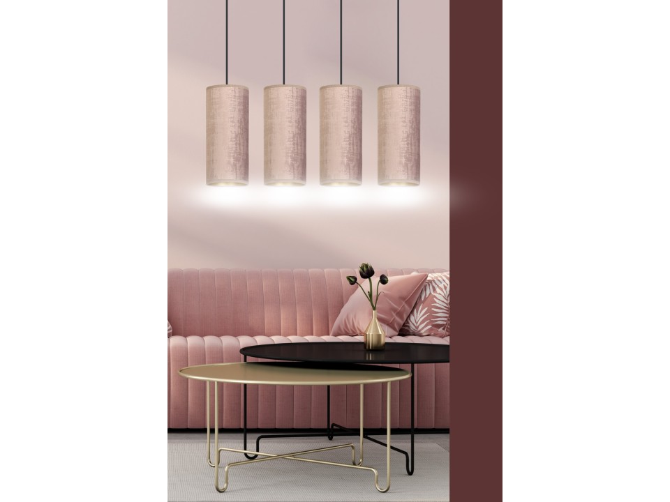 Lampa wisząca BENTE 4 BL ROSE