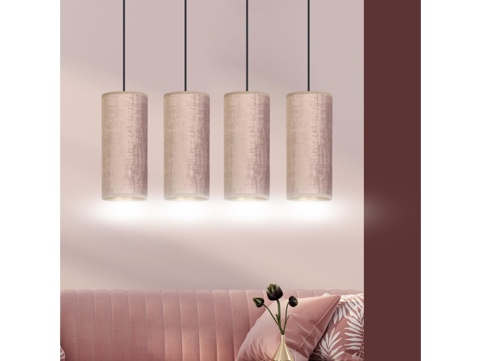 Lampa wisząca BENTE 4 BL ROSE