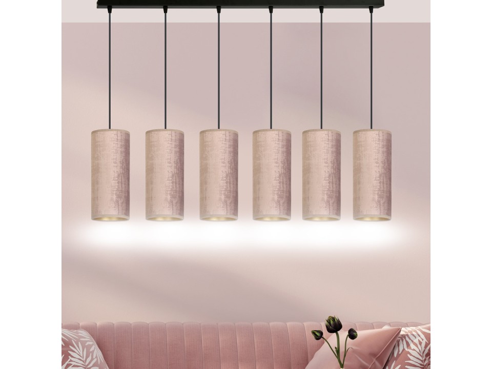 Lampa wisząca BENTE 6 BL ROSE