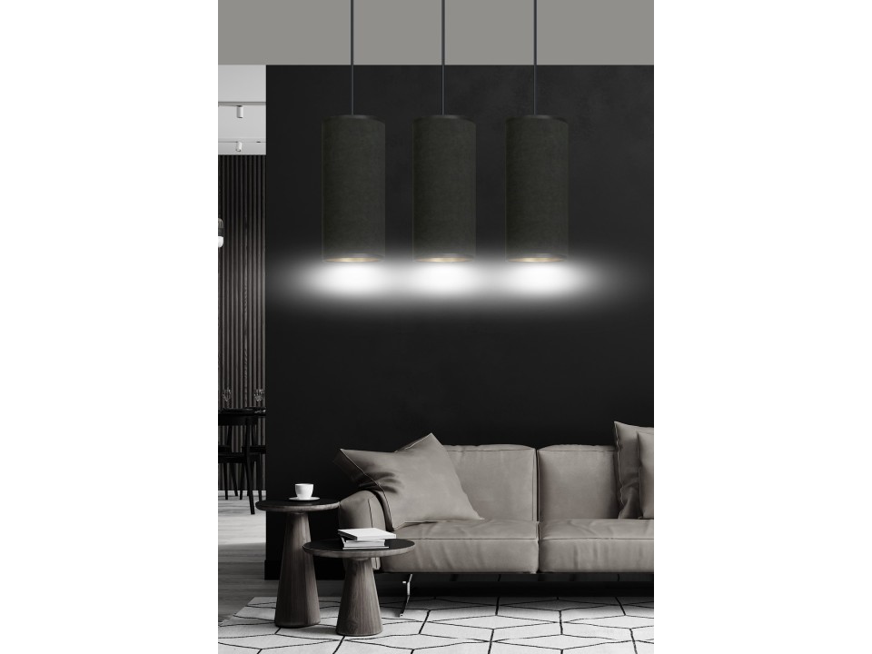 Lampa wisząca BENTE 3 BL BLACK