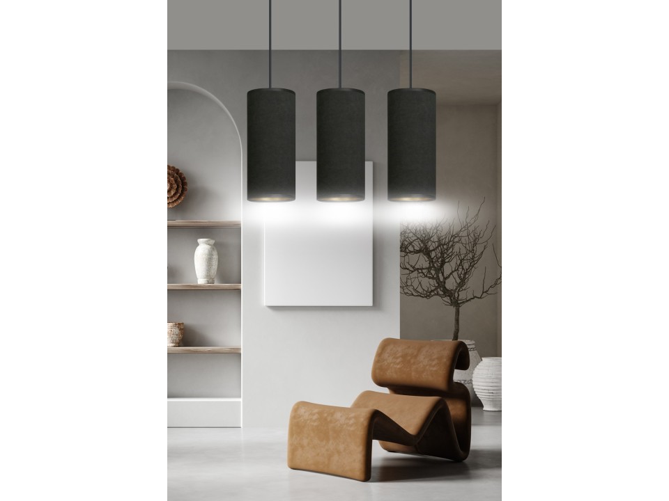 Lampa wisząca BENTE 3 BL BLACK