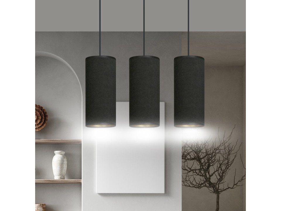 Lampa wisząca BENTE 3 BL BLACK