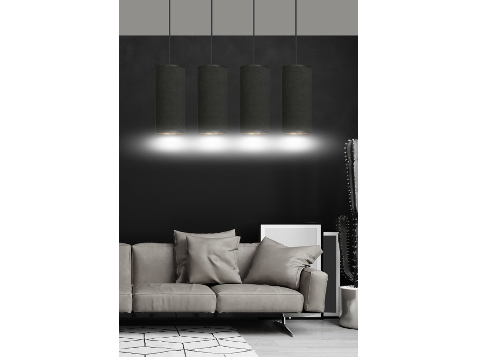 Lampa wisząca BENTE 4 BL BLACK