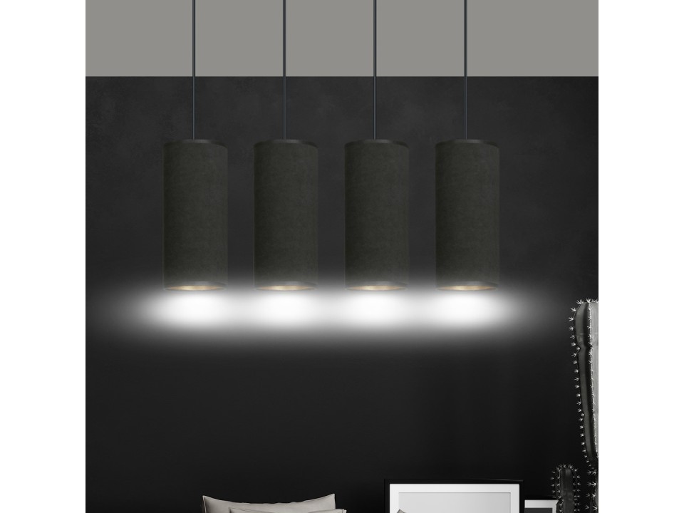 Lampa wisząca BENTE 4 BL BLACK