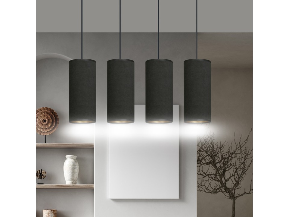 Lampa wisząca BENTE 4 BL BLACK