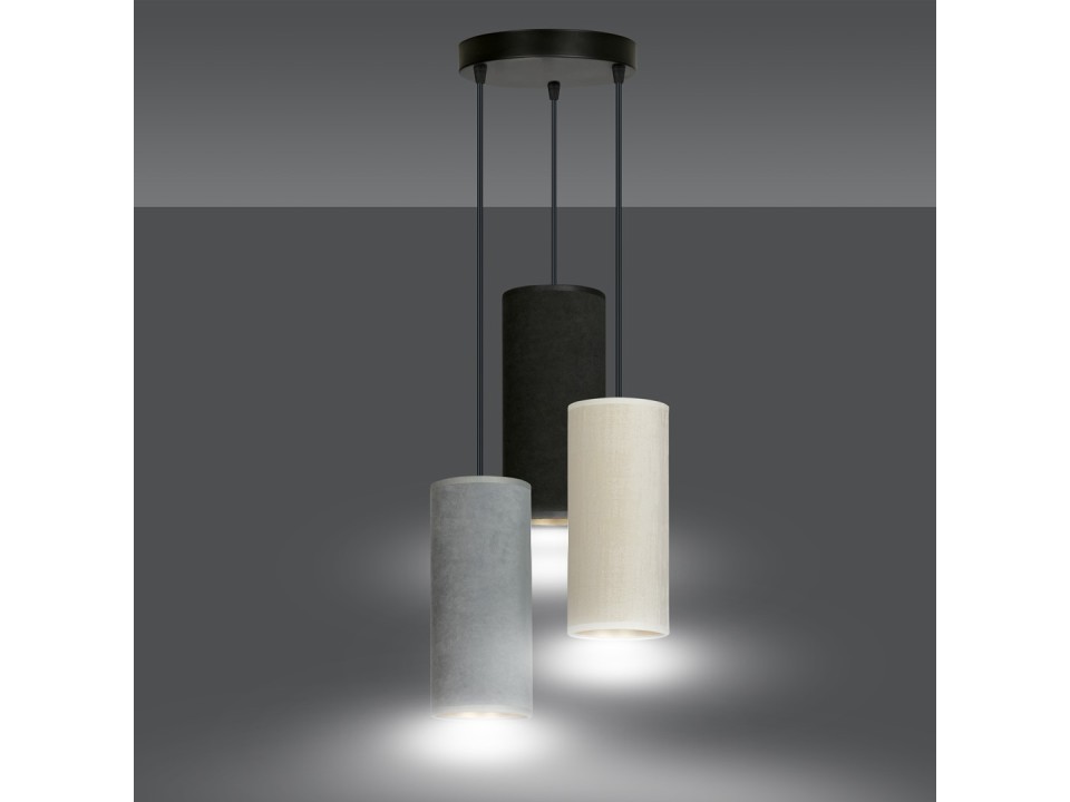 Lampa wisząca BENTE 3 BL PREMIUM MIX