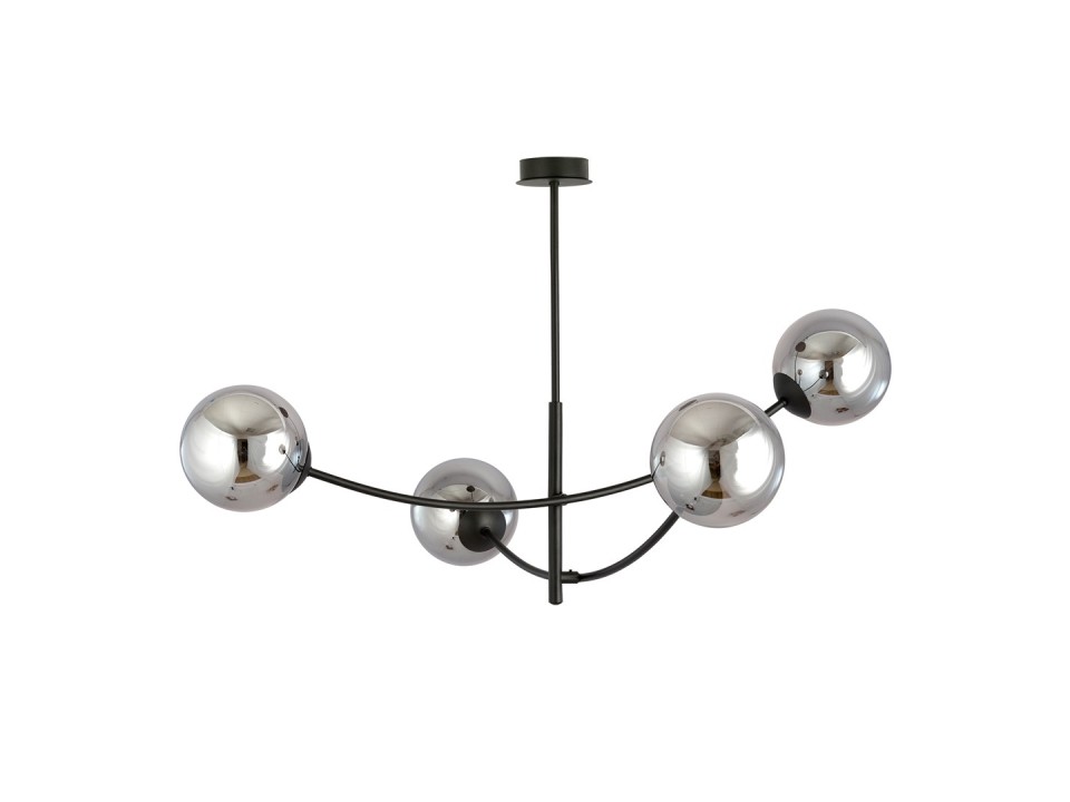 Lampa sufitowa HUNTER 4 BLACK/GRAFIT