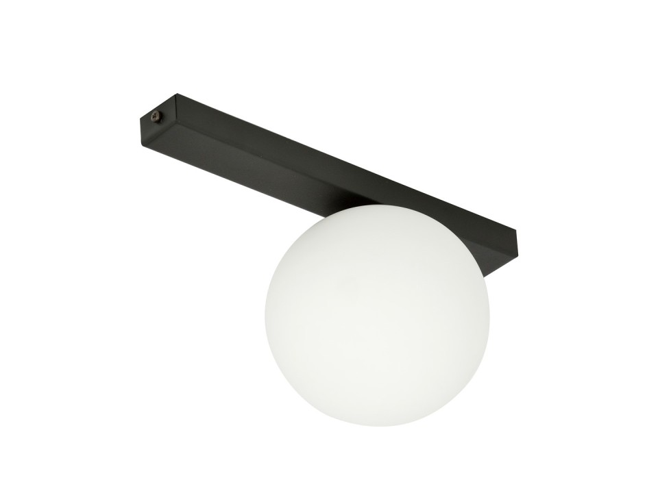 Lampa sufitowa FIT 1 BLACK/OPAL