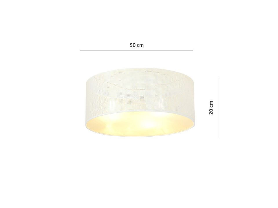 Lampa sufitowa ASTON 3 WHITE/GOLD
