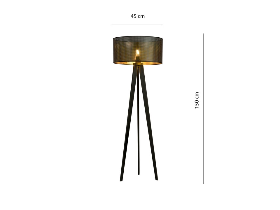 Lampa podłogowa ASTON LP1 BLACK/GOLD