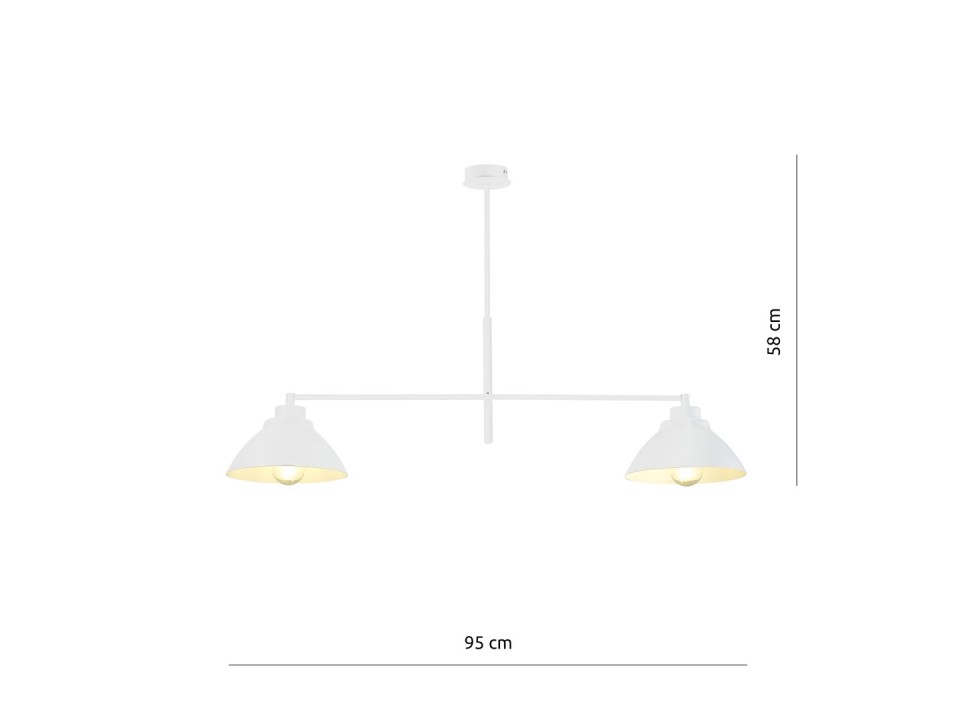 Lampa sufitowa MAVERICK 2 WHITE