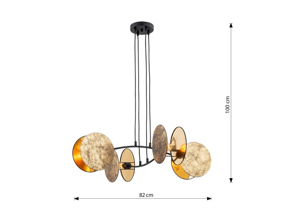 Lampa wisząca MOTIF 4 GOLD