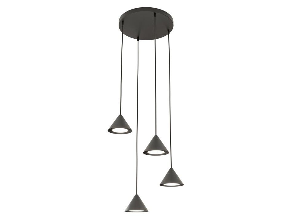 Lampa wisząca ELIT 4 PREMIUM BLACK