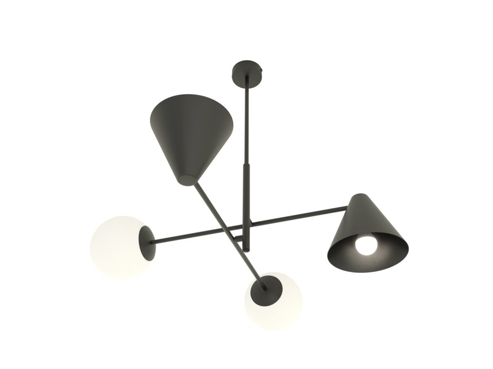 Lampa sufitowa HERMES 4 BLACK