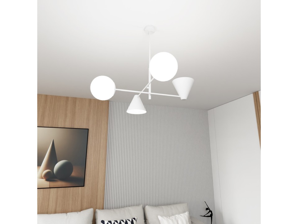 Lampa sufitowa HERMES 4 WHITE