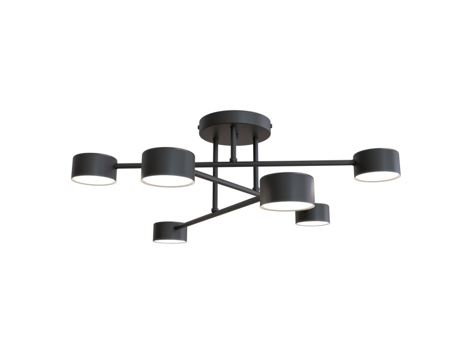 Lampa sufitowa HALO 6 BLACK