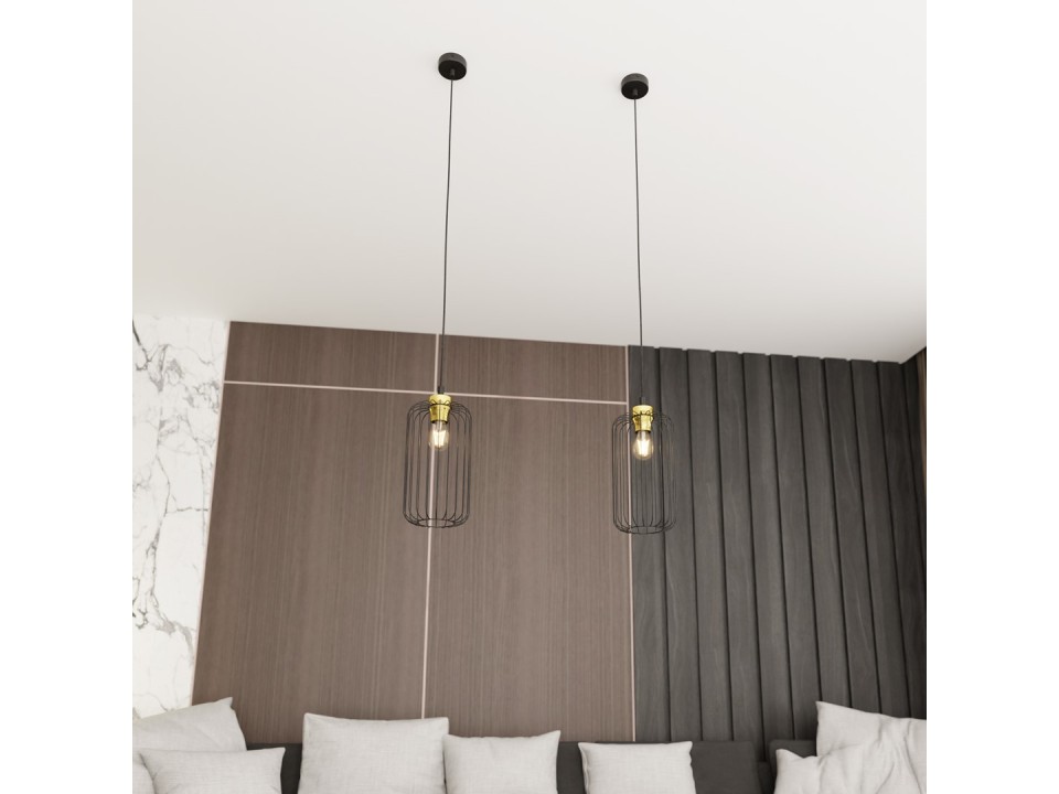 Lampa wisząca VANDER 1 BL GOLD