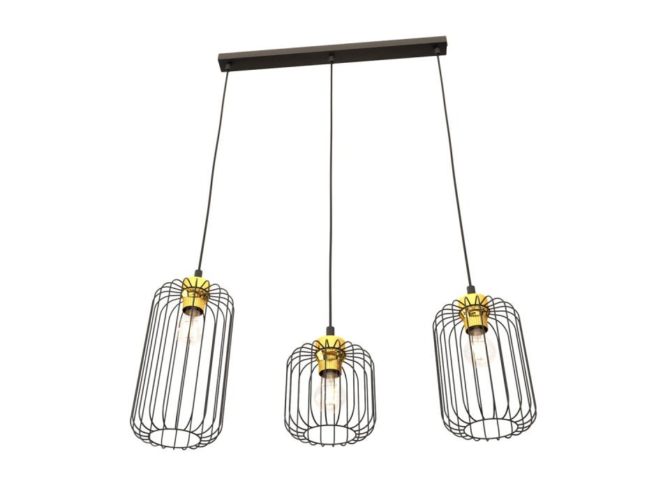 Lampa wisząca VANDER 3 BL GOLD