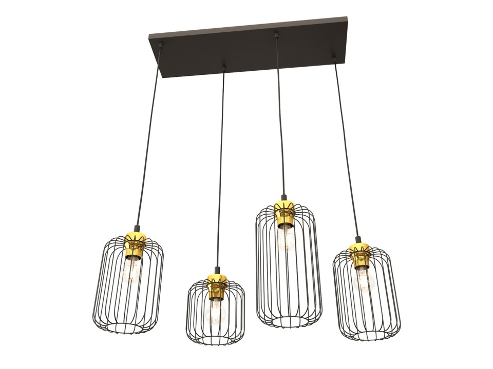 Lampa wisząca VANDER 4 BL GOLD