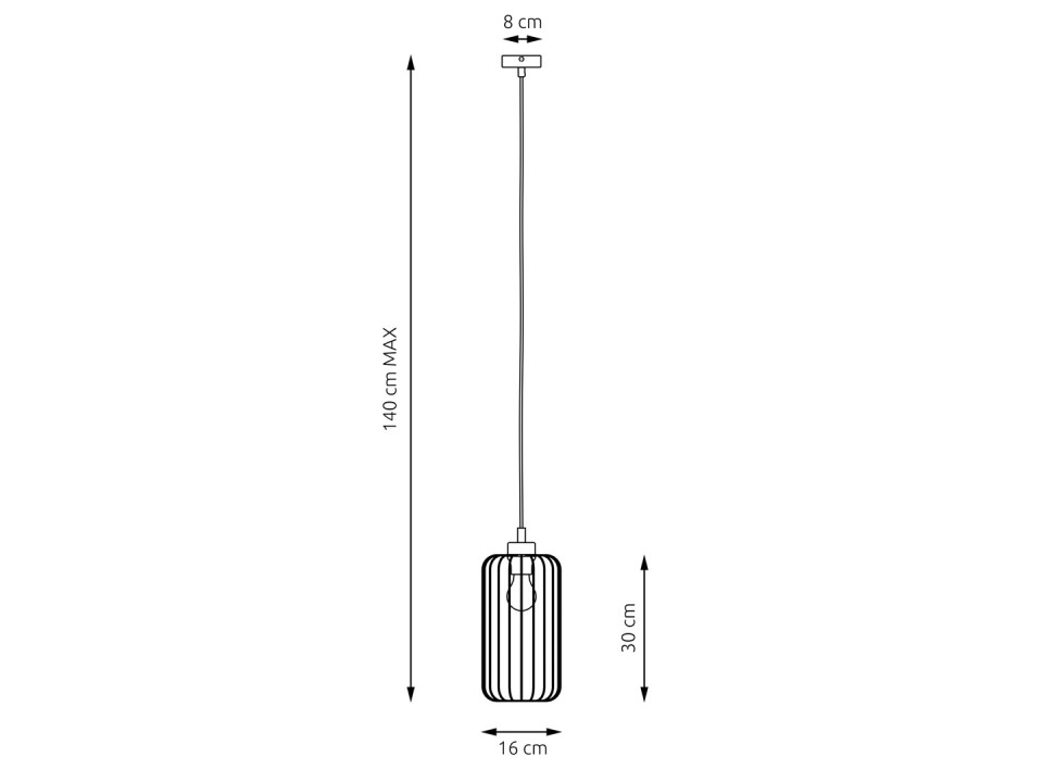 Lampa wisząca VANDER 1 BL