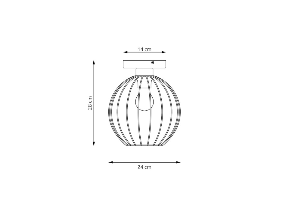 Lampa sufitowa NEST 1 BL GOLD