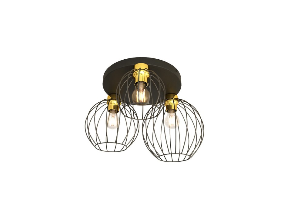 Lampa sufitowa NEST 3PREM BL GOLD