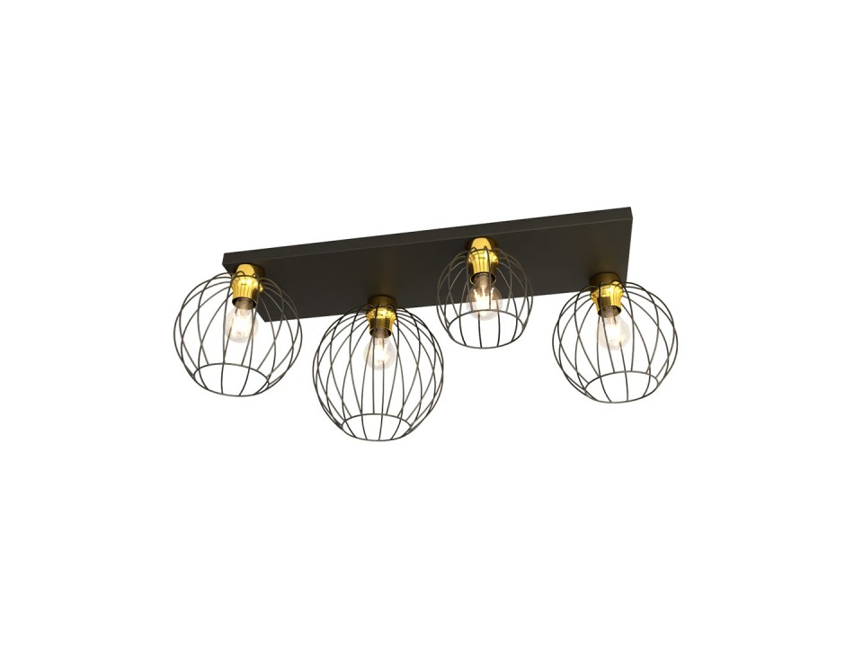 Lampa sufitowa NEST 4 BL GOLD