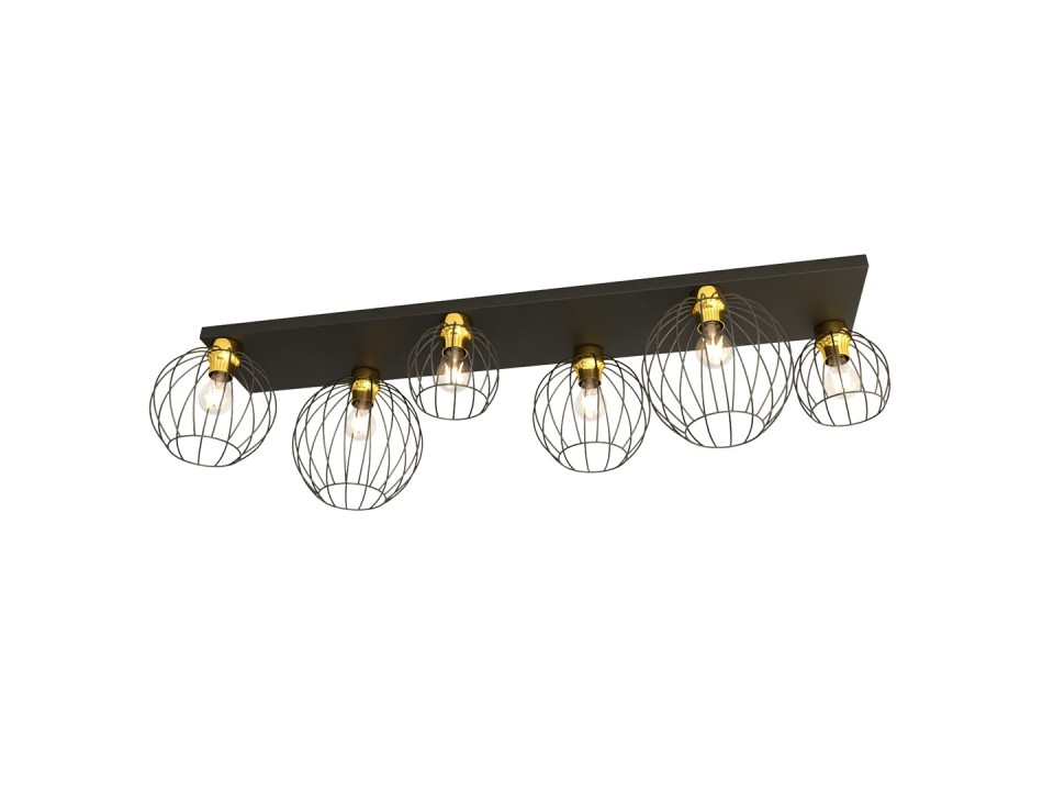 Lampa sufitowa NEST 6 BL GOLD