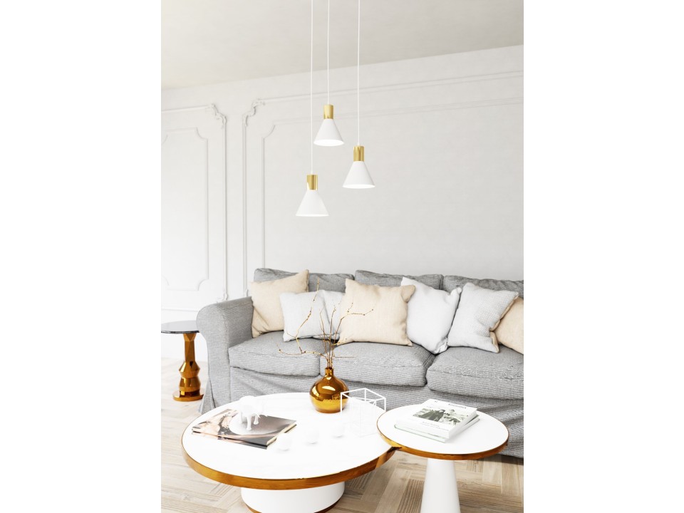 Lampa wisząca ROSA 3 PREM WH