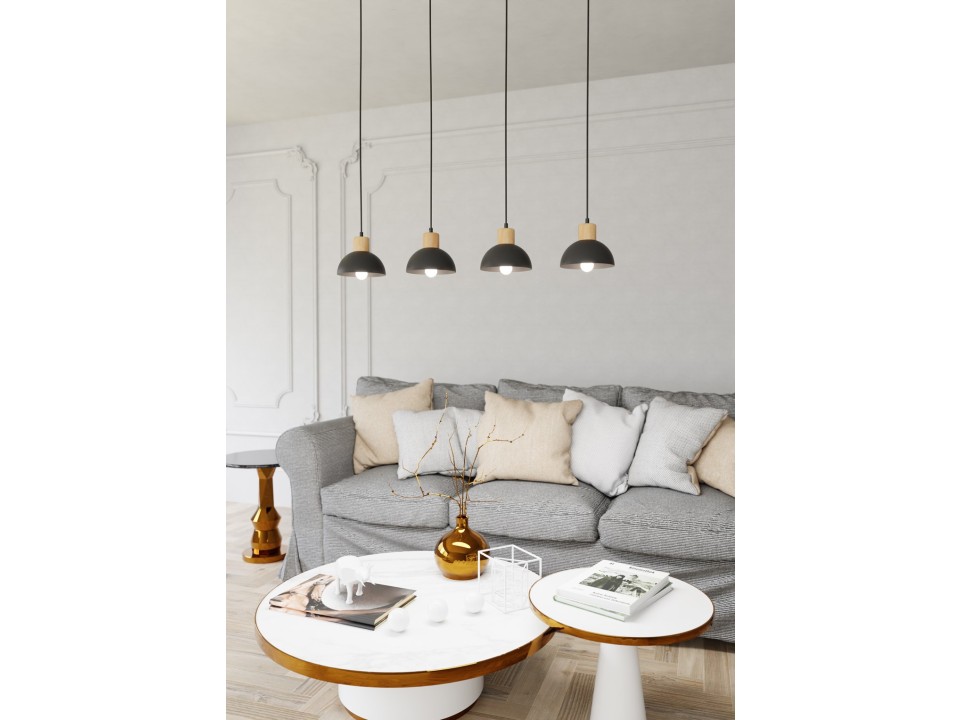Lampa wisząca SECO 4 BL