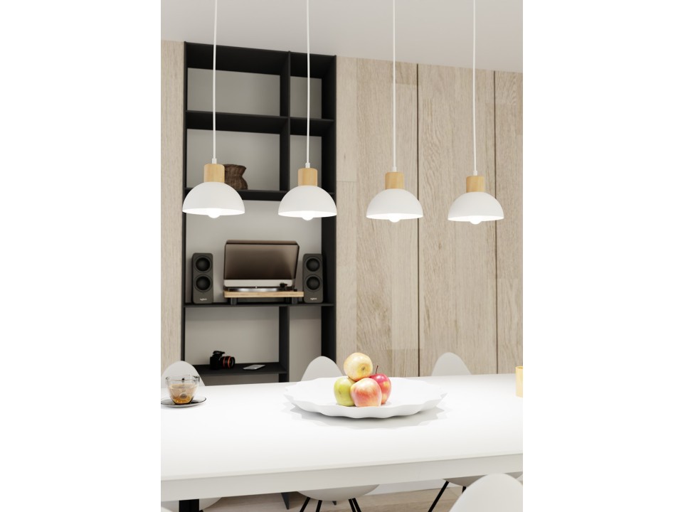 Lampa wisząca SECO 4 WH