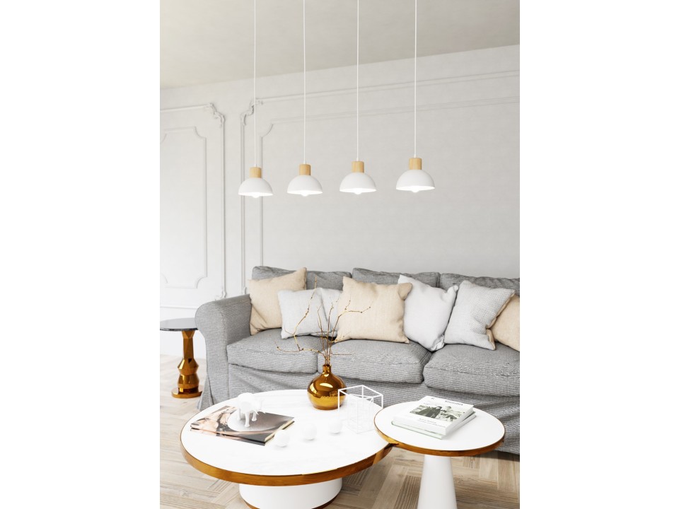 Lampa wisząca SECO 4 WH