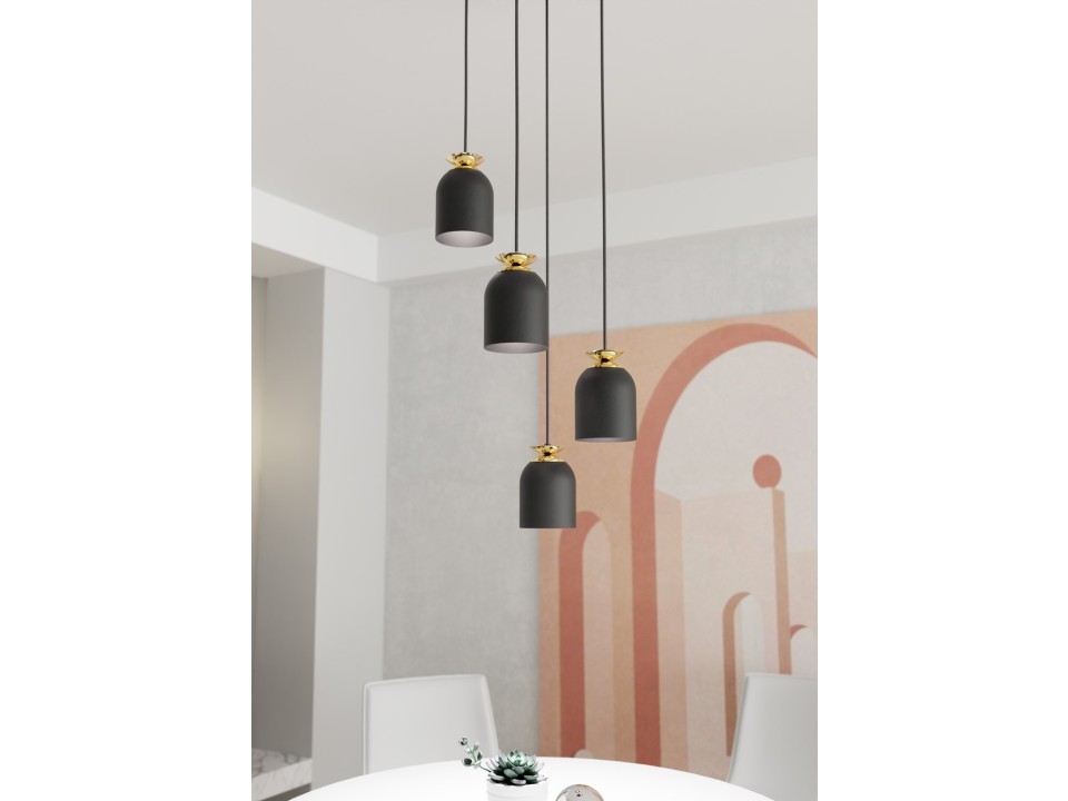 Lampa wisząca TARGET 4 PREM BL