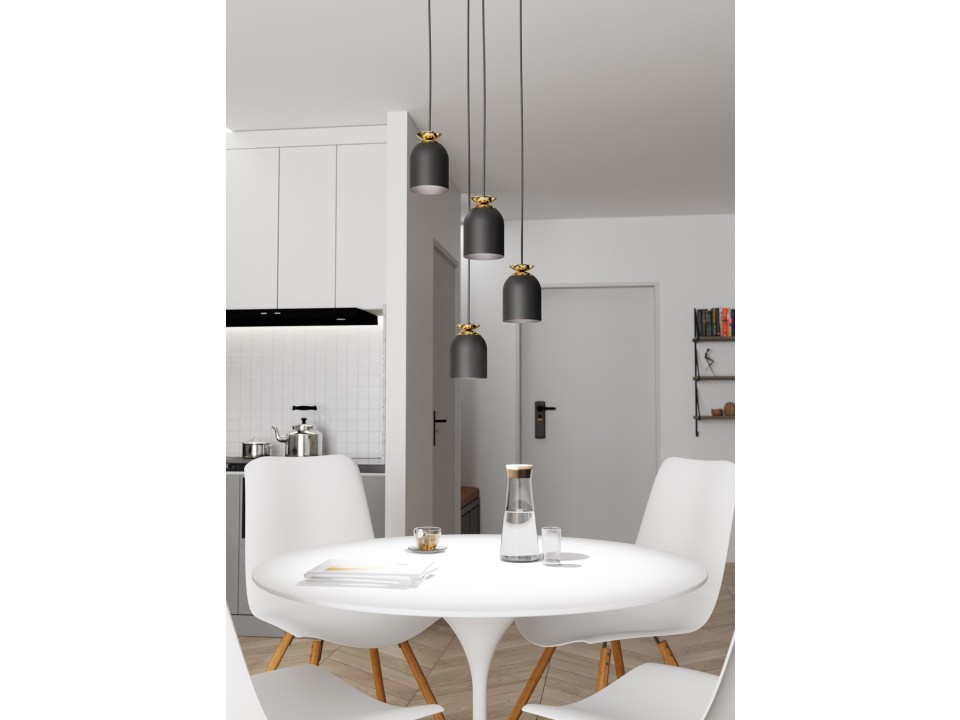 Lampa wisząca TARGET 4 PREM BL