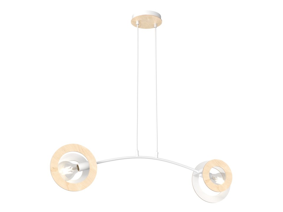 Lampa wisząca SKIVA 2 WH