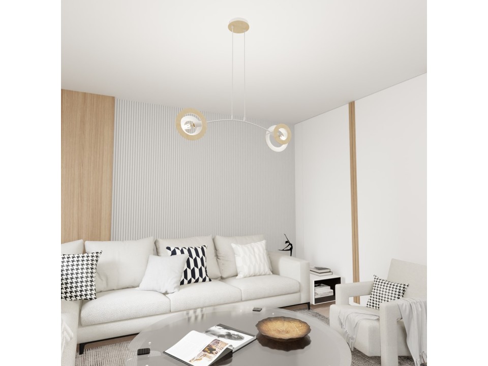 Lampa wisząca SKIVA 2 WH