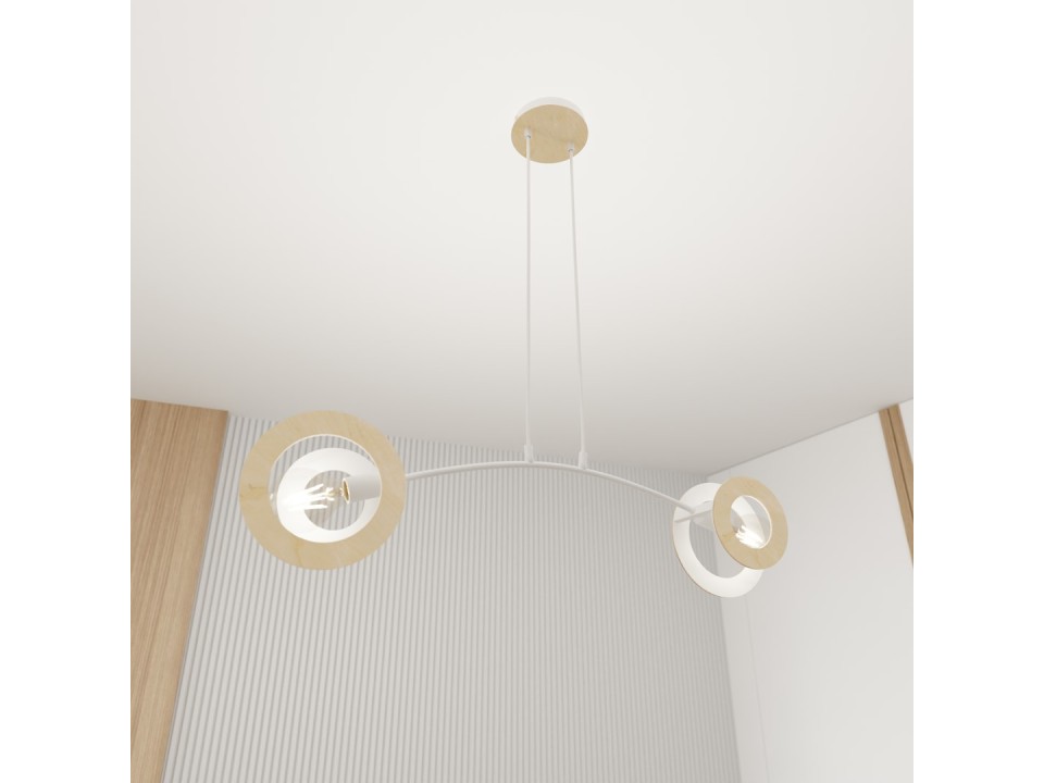 Lampa wisząca SKIVA 2 WH