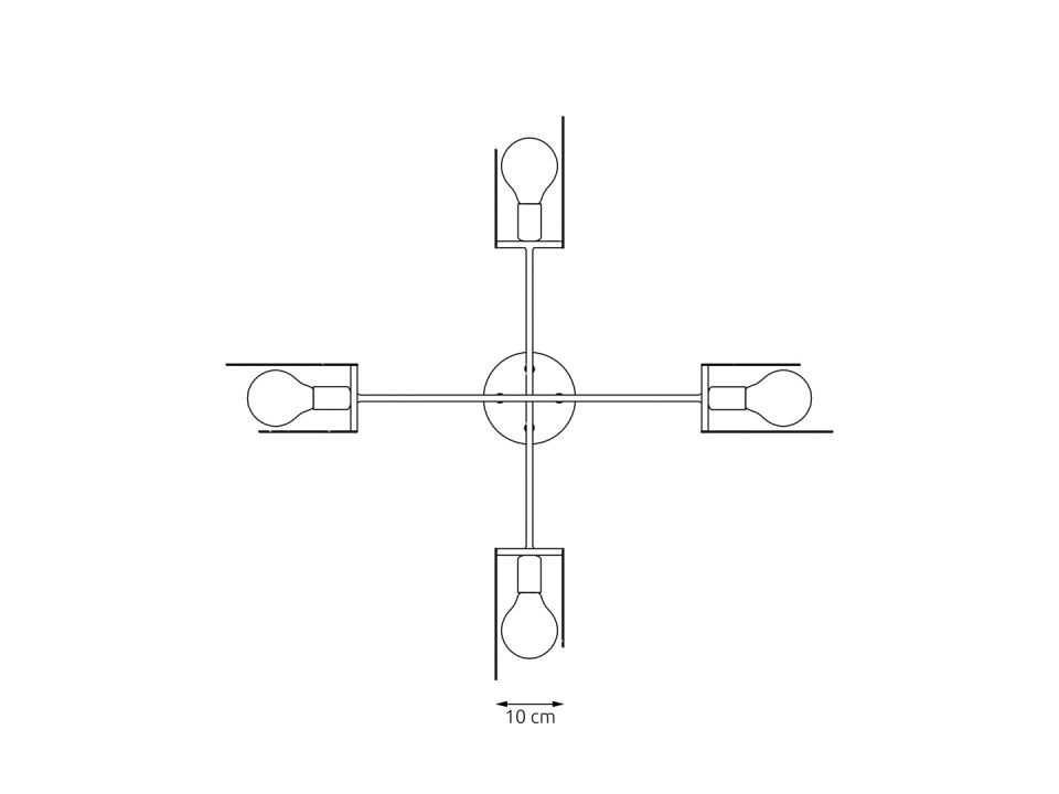 Lampa wisząca XOTIC 4 BL