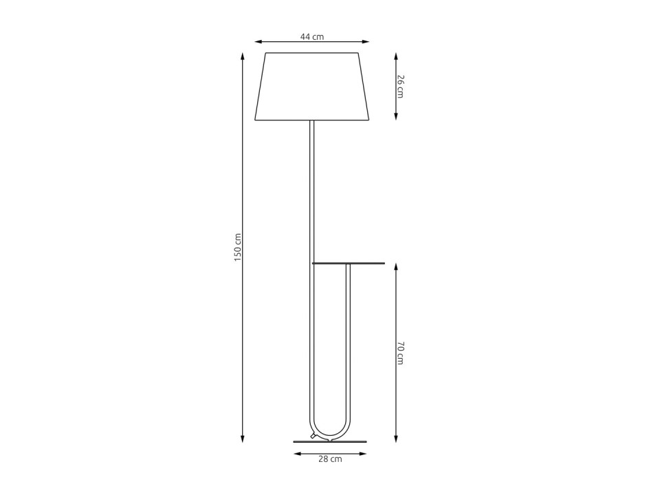 Lampa podłogowa HOTEL LP GRAY