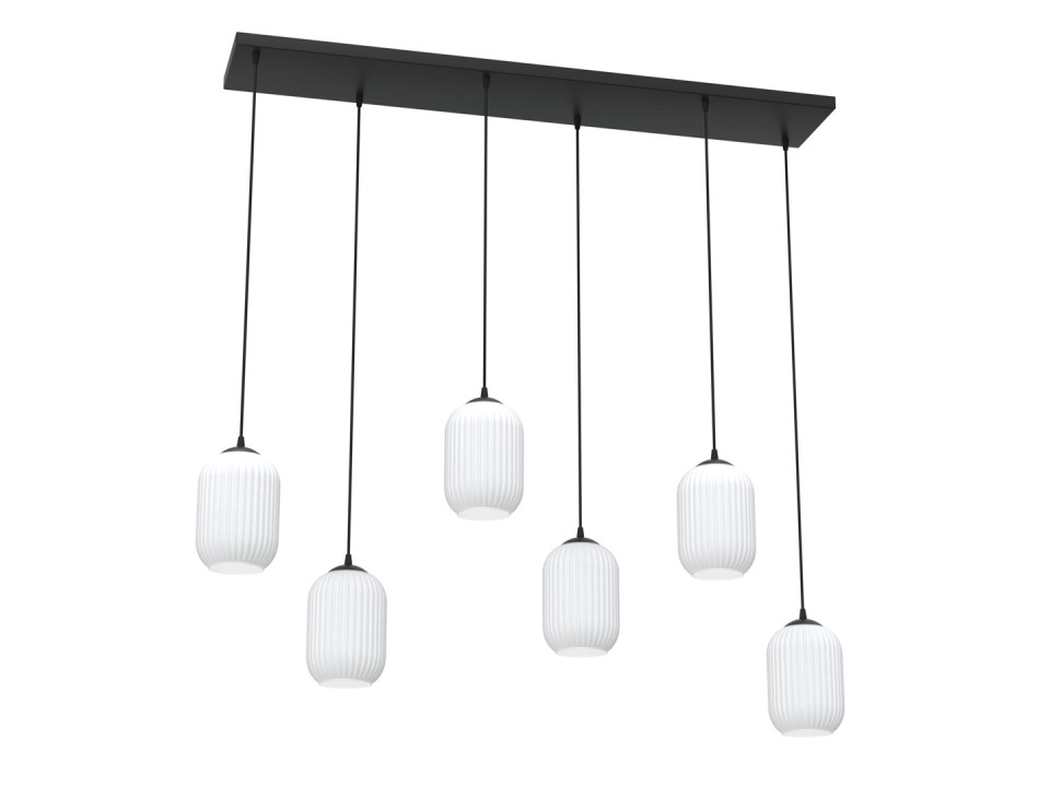 Lampa wisząca VERDI 6 BL OPAL