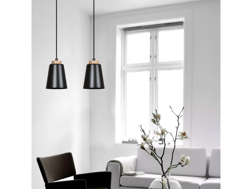 Lampa wisząca BOLERO 1 BLACK