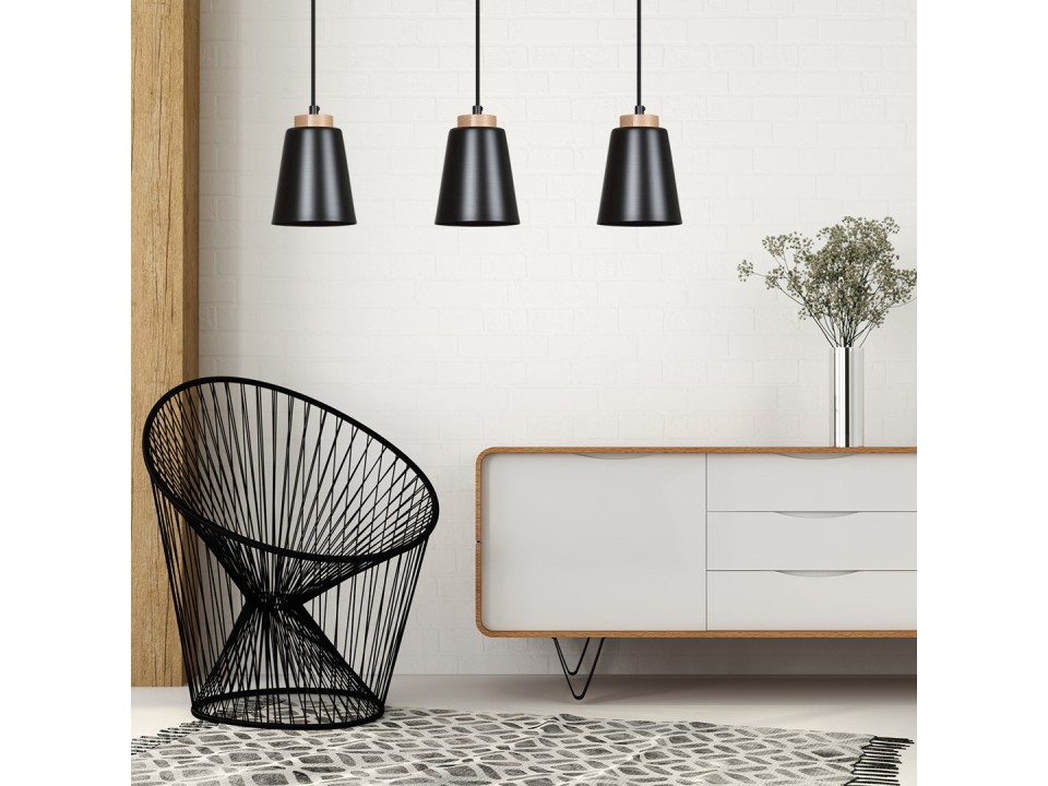 Lampa wisząca BOLERO 1 BLACK