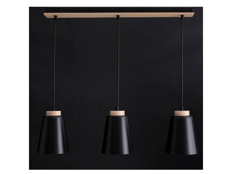 Lampa wisząca BOLERO 3 BLACK