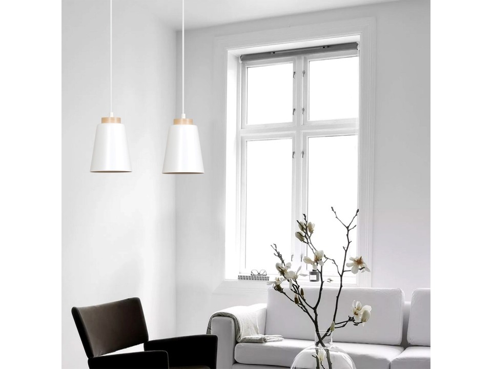 Lampa wisząca BOLERO 1 WHITE