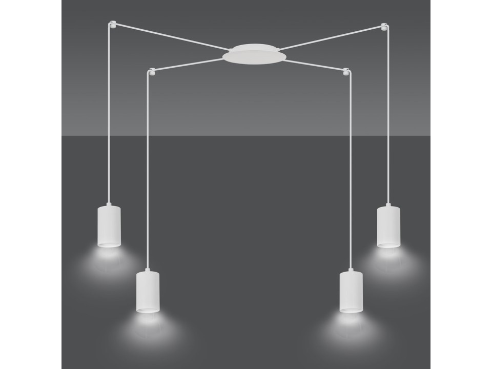 Lampa wisząca TRAKER 4 WH/WHITE