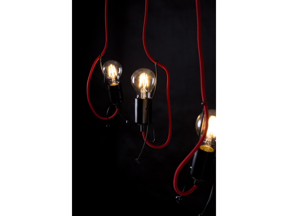 Lampa wisząca BOBI 3 BLACK