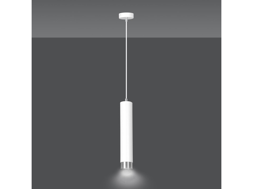 Lampa wisząca KIBO 1 WH/CHROME