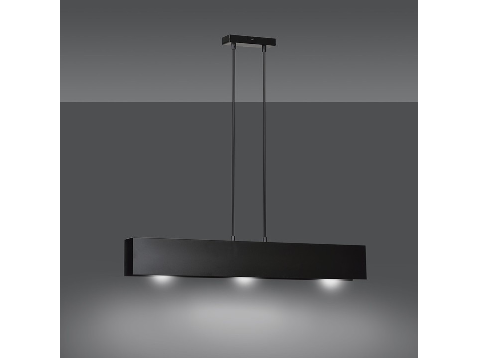 Lampa wisząca GENTOR 3 BLACK