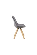 Krzesło Dima VIC dark grey/wood - ACTONA